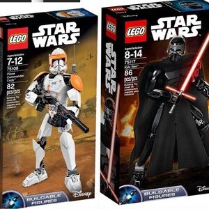 LEGO Star Wars Clone Commander Cody and Kylo Ren Action Figures FREE SHIPPING